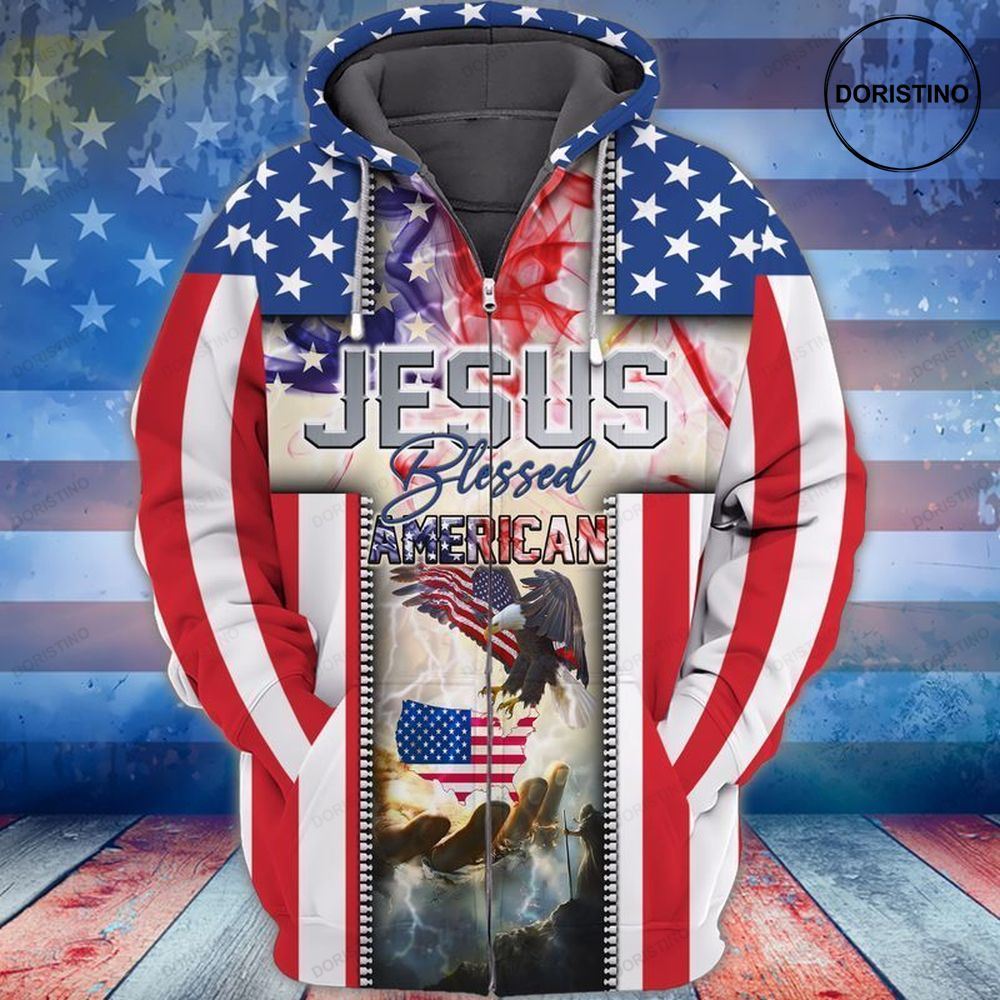 4th Of July Independence Day Jesus Blessed American 3d Hoodie 4th Of July Independence Day Jesus Blessed American 3d Hoodie
