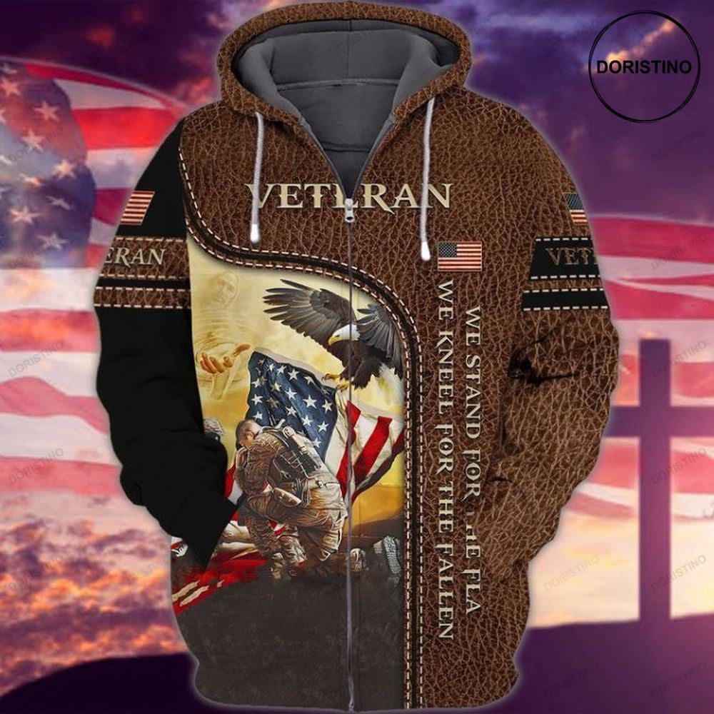 4th Of July Memorial Day American Eagle Veteran We Stand For The Flag Hoodie 4th Of July Memorial Day American Eagle Veteran We Stand For The Flag Hoodie