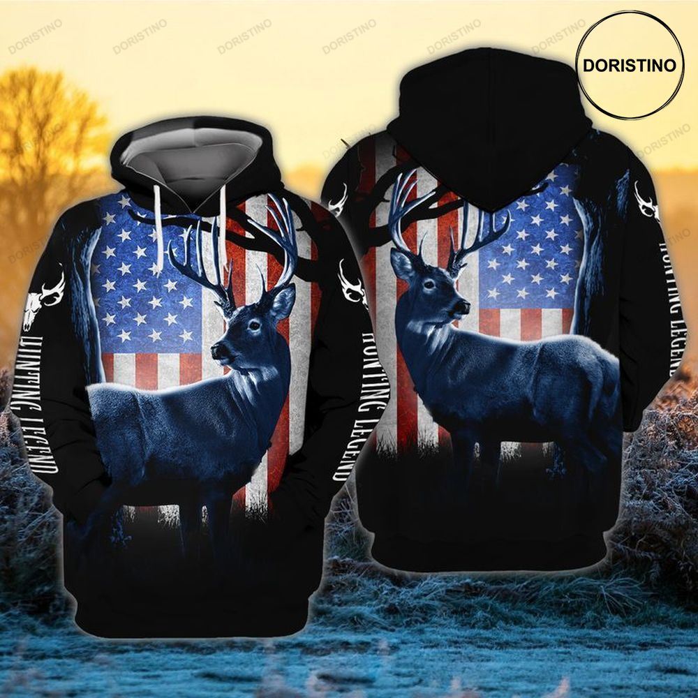 4th Of July Independence Deer Hunting All Over Print Hoodie 4th Of July Independence Deer Hunting All Over Print Hoodie