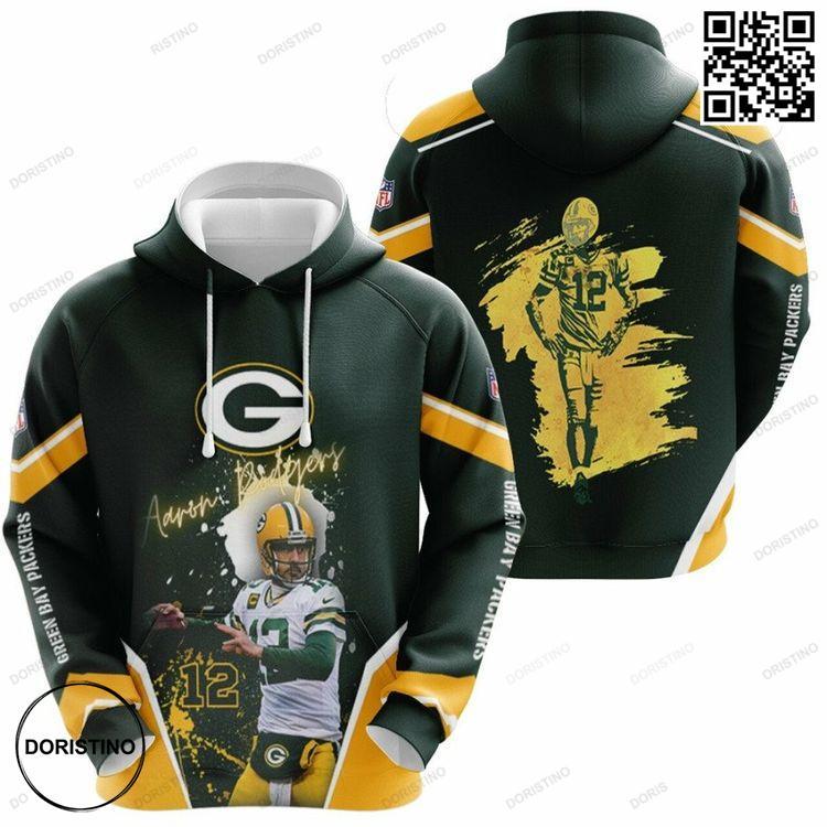 Aaron Rodgers Green Bay Packers Nfl Legend 3D Hoodie Aaron Rodgers Green Bay Packers Nfl Legend 3D Hoodie