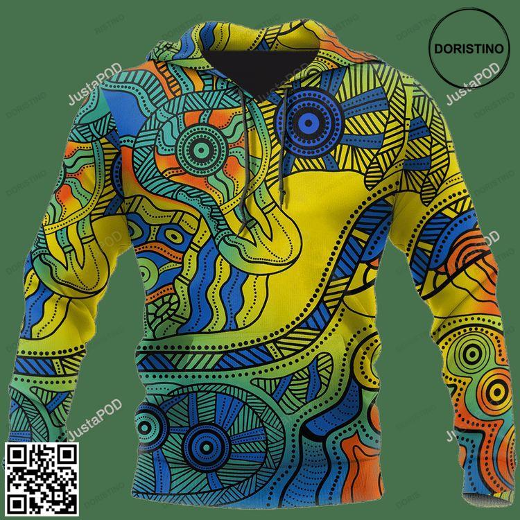 Aboriginal Dot Art Sun And Bird 3d Limited Edition 3D Hoodie Aboriginal Dot Art Sun And Bird 3d Limited Edition 3D Hoodie