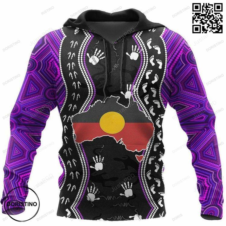 Aboriginal Flag Handprint Footprint 3d Limited Edition 3D Hoodie Aboriginal Flag Handprint Footprint 3d Limited Edition 3D Hoodie