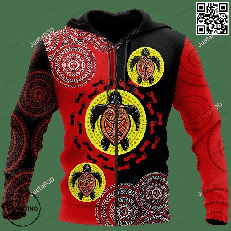 Aboriginal Sea Turtles 3d Awesome 3D Hoodie Aboriginal Sea Turtles 3d Awesome 3D Hoodie