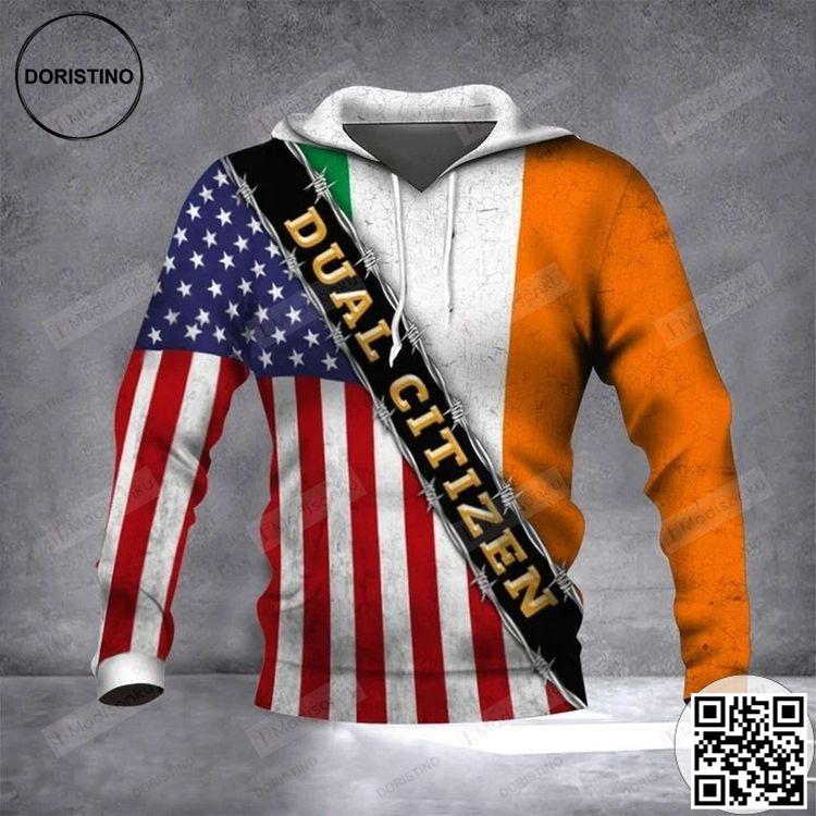 Absolutely Love Ireland Flag Dual Citizen American Irish 3D Hoodie Absolutely Love Ireland Flag Dual Citizen American Irish 3D Hoodie