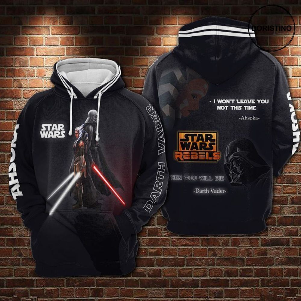 Ahsoka And Darth Vader Star Wars Rebels Awesome 3D Hoodie Ahsoka And Darth Vader Star Wars Rebels Awesome 3D Hoodie