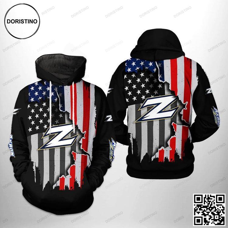 Akron Zips Ncaa Us Flag 3d Printed All Over Print Hoodie Akron Zips Ncaa Us Flag 3d Printed All Over Print Hoodie