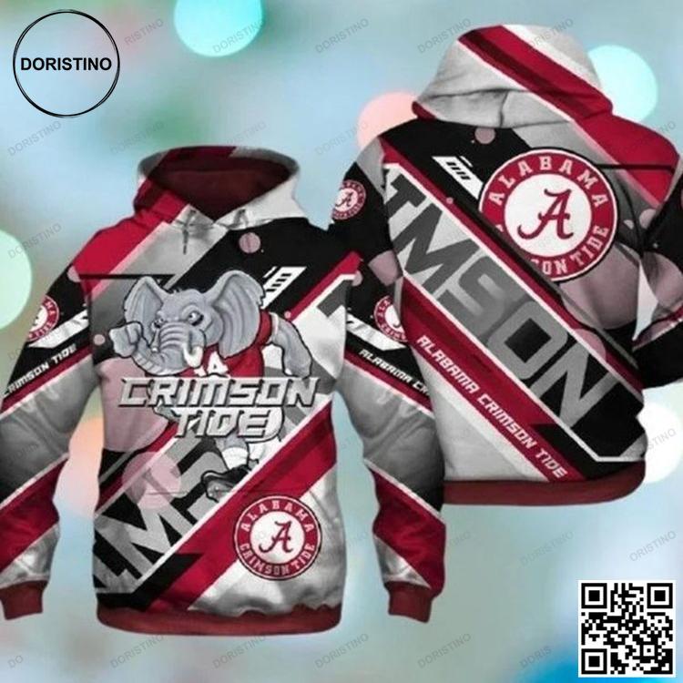 Alabama Crimson Tide Awesome Vintage Style 3D Hoodie Alabama Crimson Tide Awesome Vintage Style 3D Hoodie
