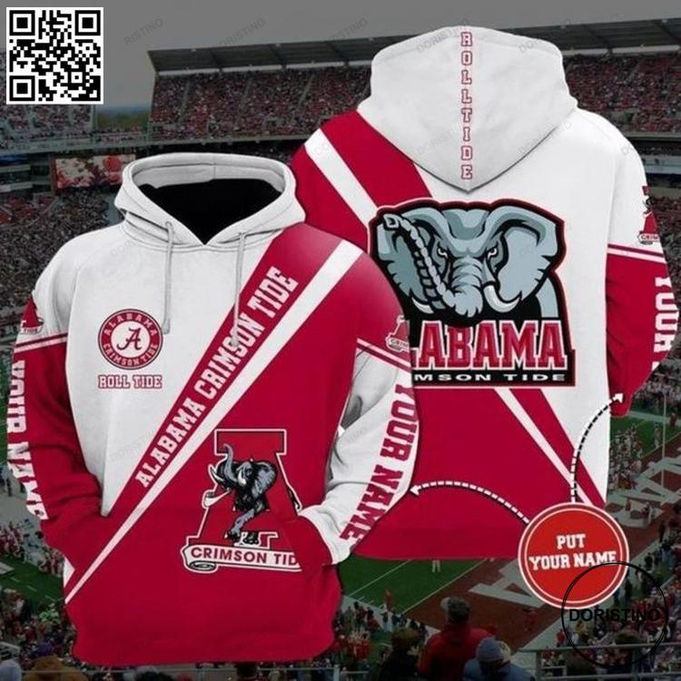 Custom Name Alabama Crimson Tide Nfl Gift For Fan 3D Hoodie Custom Name Alabama Crimson Tide Nfl Gift For Fan 3D Hoodie