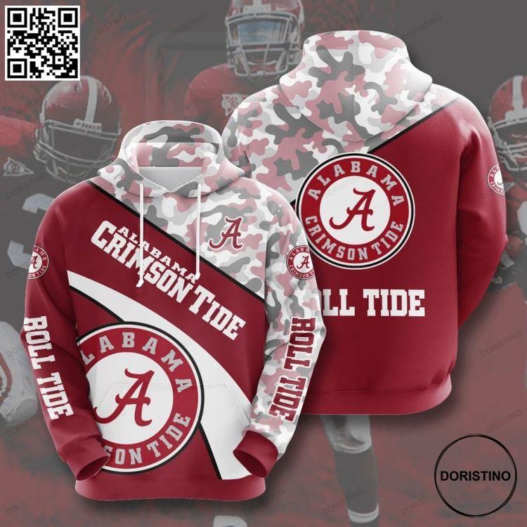 Alabama Crimson Tide Veteran Shoulder All Over Print Hoodie Alabama Crimson Tide Veteran Shoulder All Over Print Hoodie