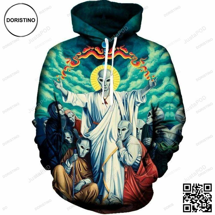 Alien Christ 3d Awesome 3D Hoodie Alien Christ 3d Awesome 3D Hoodie
