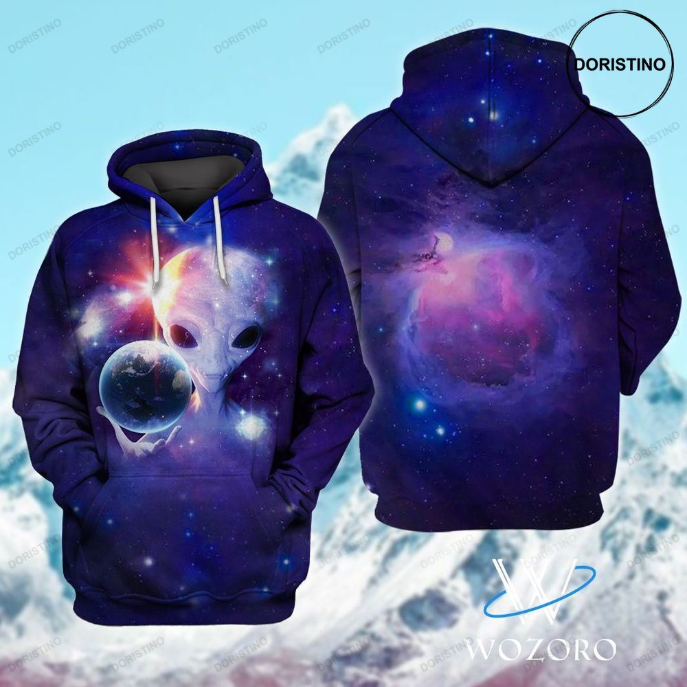 Alien Control The Planet All Over Print Hoodie Alien Control The Planet All Over Print Hoodie