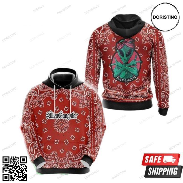 Alien Gangsta 2717 All Over Print Hoodie Alien Gangsta 2717 All Over Print Hoodie