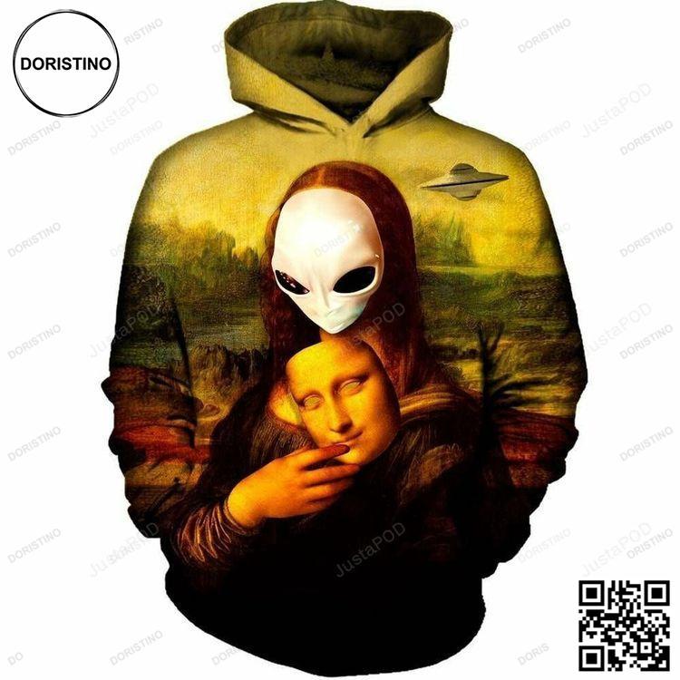 Alien Mona Lisa 3d Limited Edition 3D Hoodie Alien Mona Lisa 3d Limited Edition 3D Hoodie