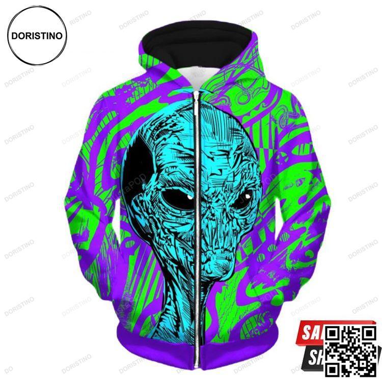 Alien Up Awesome 3D Hoodie Alien Up Awesome 3D Hoodie