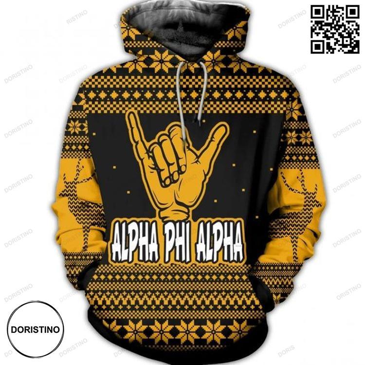 All Over Alpha Phi Alpha Awesome 3D Hoodie All Over Alpha Phi Alpha Awesome 3D Hoodie