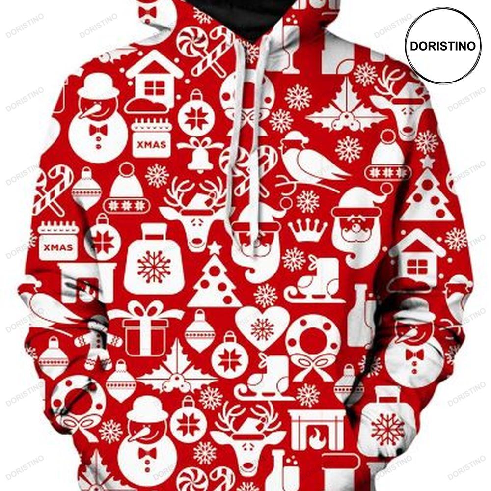 All The Christmas Snowing Icon Awesome 3D Hoodie All The Christmas Snowing Icon Awesome 3D Hoodie