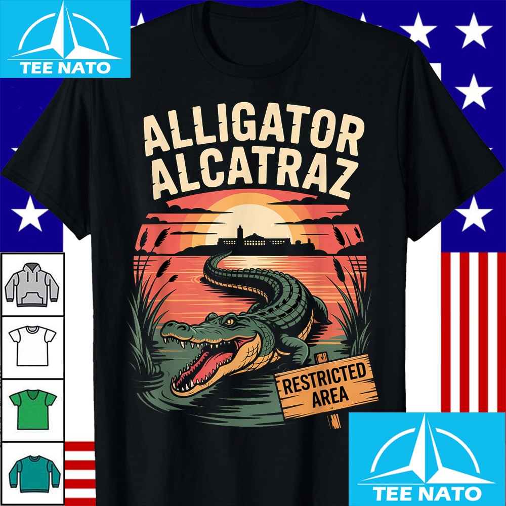 Alligator-Alcatraz-Restricted-Area-Sunset-Landscape-Shirt Alligator-Alcatraz-Restricted-Area-Sunset-Landscape-Shirt