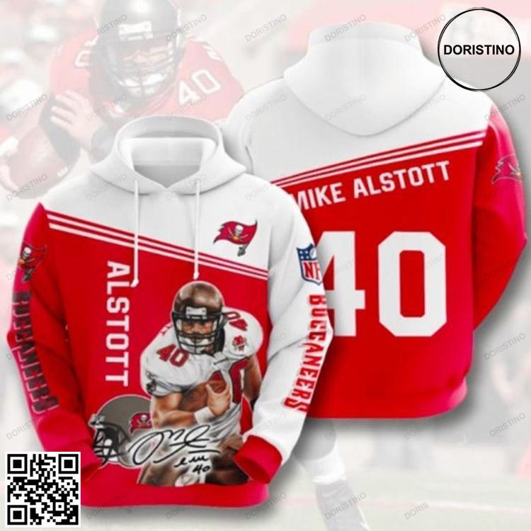 Alstott 40 Red Awesome 3D Hoodie Alstott 40 Red Awesome 3D Hoodie