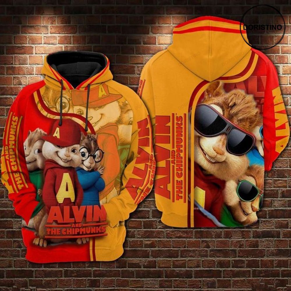 Alvin And The Chipmunks Awesome 3D Hoodie Alvin And The Chipmunks Awesome 3D Hoodie