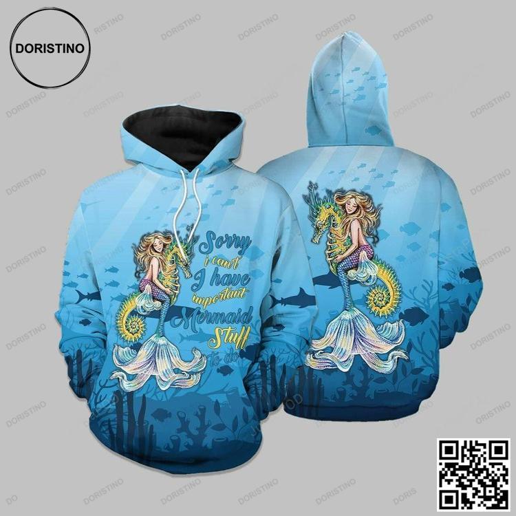 Amazing Mermaid And Sea Horse 3d All Print All Over Print Hoodie Amazing Mermaid And Sea Horse 3d All Print All Over Print Hoodie