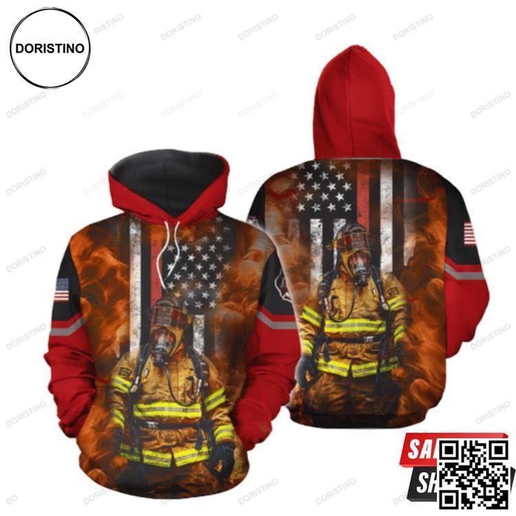 Amazing Red Line Us Fireman Limited Edition 3D Hoodie Amazing Red Line Us Fireman Limited Edition 3D Hoodie