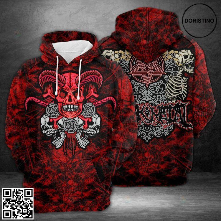 Amazing Skull 3d And Rose All Over Print Hoodie Amazing Skull 3d And Rose All Over Print Hoodie