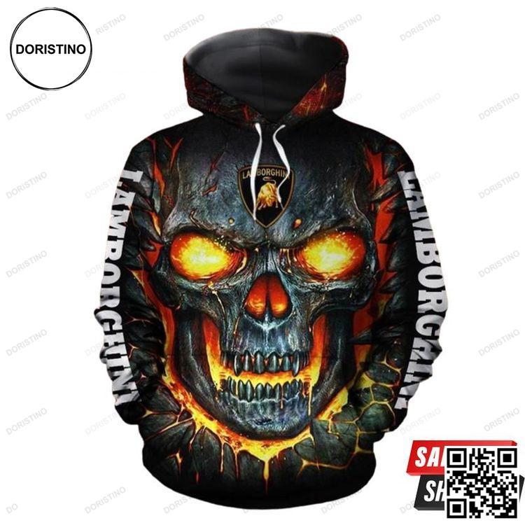 Amazing Skull Lamborghini Limited Edition 3D Hoodie Amazing Skull Lamborghini Limited Edition 3D Hoodie