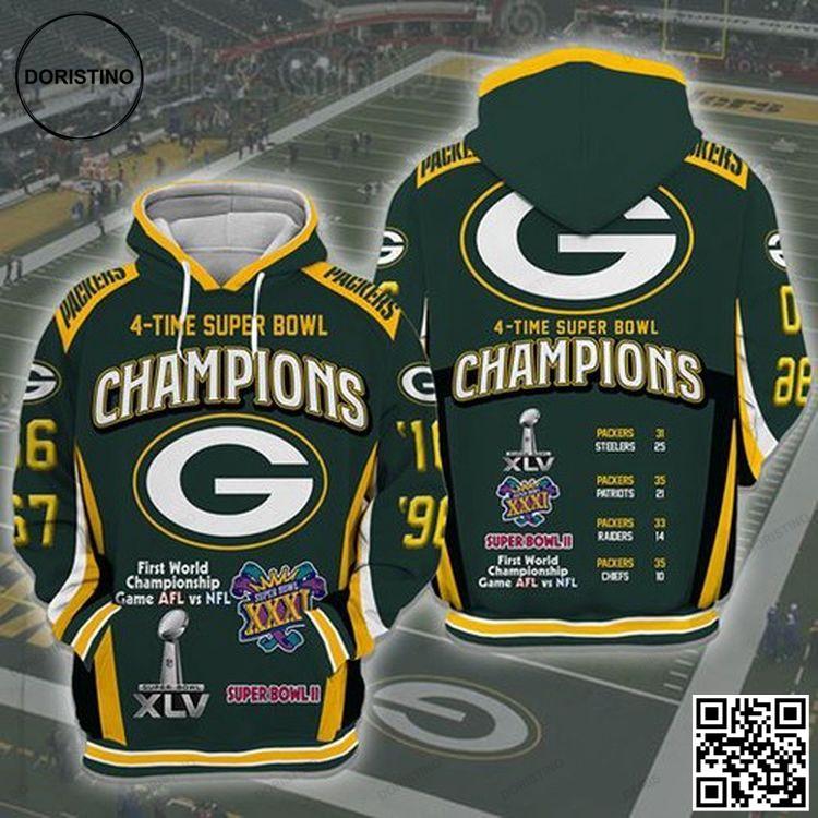 Sports Team Green Bay Packers Nfl Awesome 3D Hoodie Sports Team Green Bay Packers Nfl Awesome 3D Hoodie