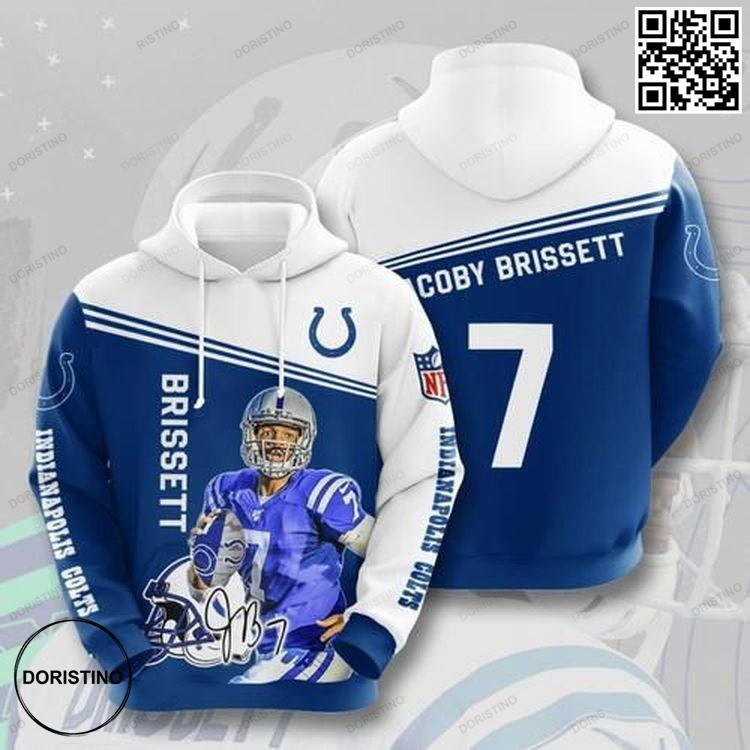 Sports Team Jacoby Brissett Indianapolis Colts 3D Hoodie Sports Team Jacoby Brissett Indianapolis Colts 3D Hoodie