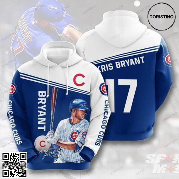 Kris Bryant Chicago Cubs Awesome 3D Hoodie Kris Bryant Chicago Cubs Awesome 3D Hoodie