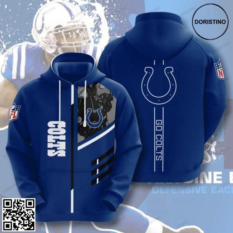 Nfl Indianapolis Colts Go Colts All Over Print Hoodie Nfl Indianapolis Colts Go Colts All Over Print Hoodie