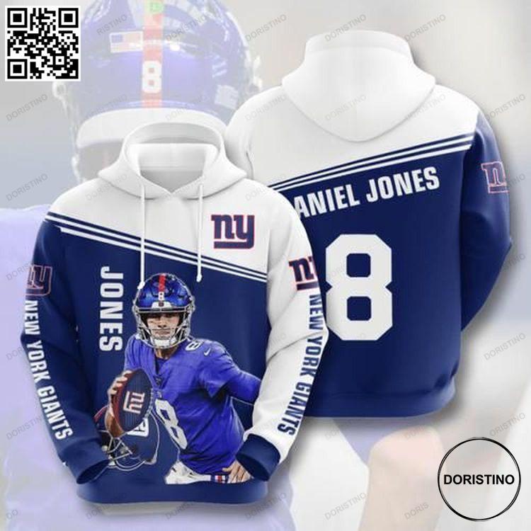 Johns 8 Nfl New York Giants All Over Print Hoodie Johns 8 Nfl New York Giants All Over Print Hoodie