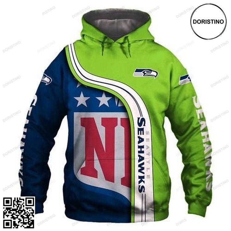 Nfl Seattle Seahawks Green Blue Limited Edition 3D Hoodie Nfl Seattle Seahawks Green Blue Limited Edition 3D Hoodie