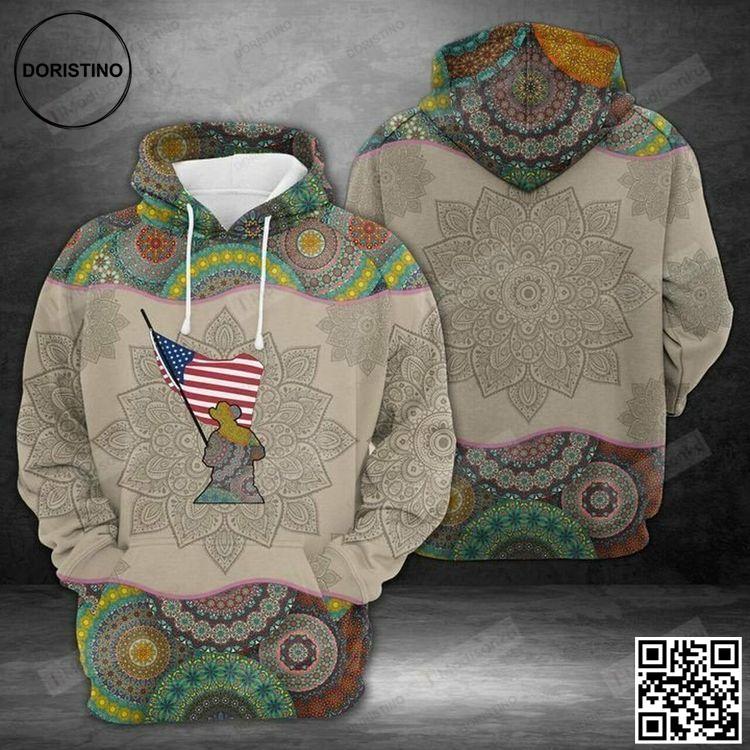 American Cowboy Mandala 3d Limited Edition 3D Hoodie American Cowboy Mandala 3d Limited Edition 3D Hoodie