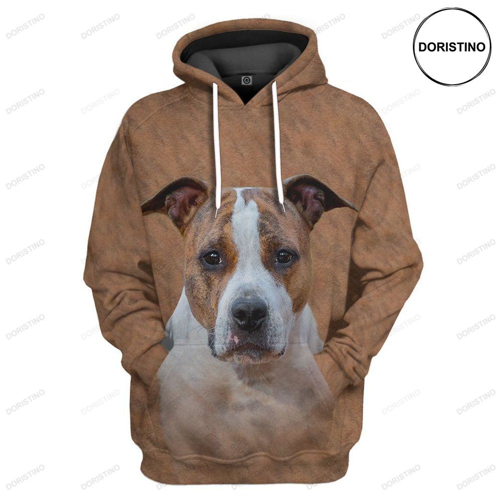 American Staffordshire Terrier Dog Ed Awesome 3D Hoodie American Staffordshire Terrier Dog Ed Awesome 3D Hoodie