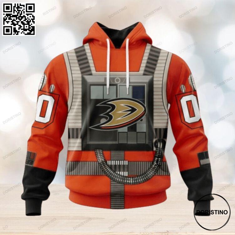 Anaheim Ducks Star Wars Rebel Pilot Design 3D Hoodie Anaheim Ducks Star Wars Rebel Pilot Design 3D Hoodie