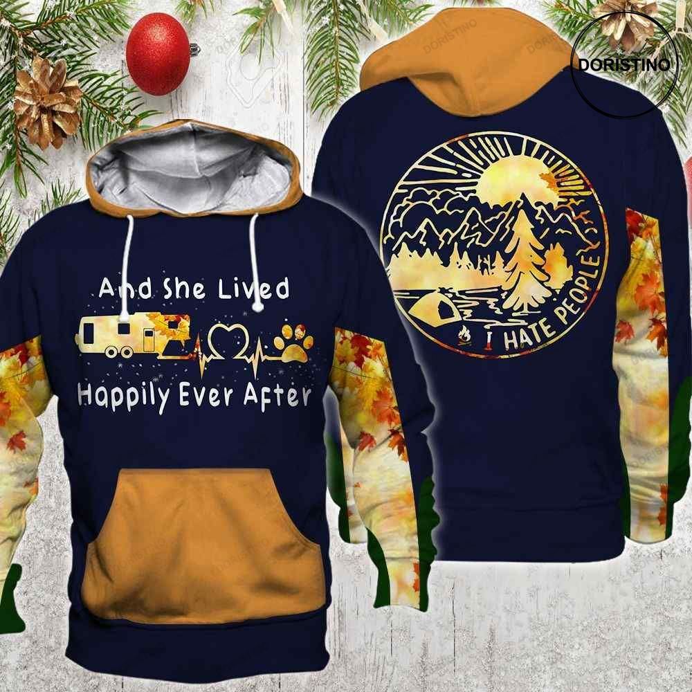 And She Lived Happily Ever After All Over Print Hoodie And She Lived Happily Ever After All Over Print Hoodie
