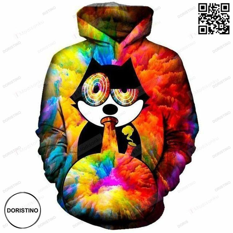 Animal Cat 3d Get High Awesome 3D Hoodie Animal Cat 3d Get High Awesome 3D Hoodie
