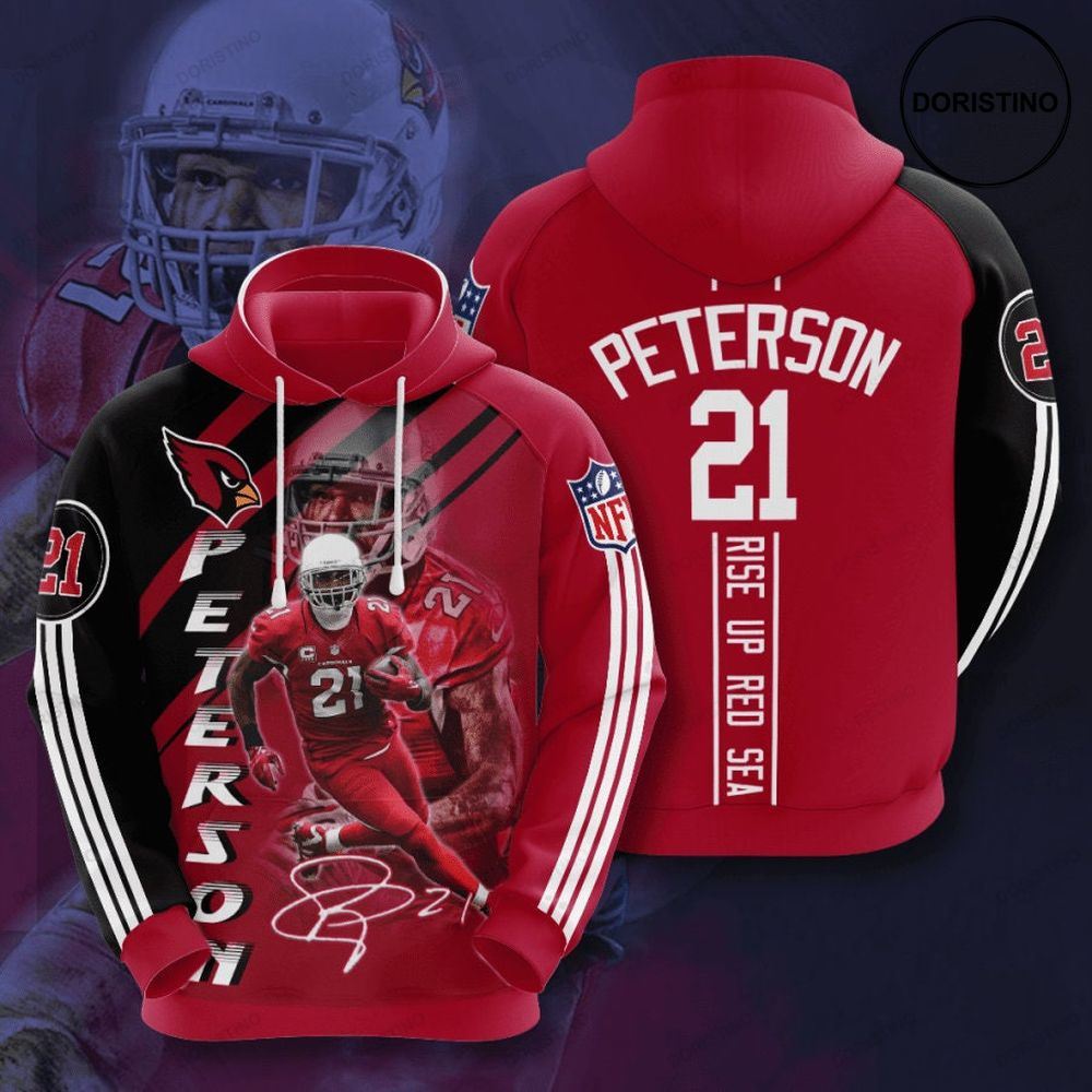 Arizona Cardinals 3d Peterson All Over Print Hoodie Arizona Cardinals 3d Peterson All Over Print Hoodie