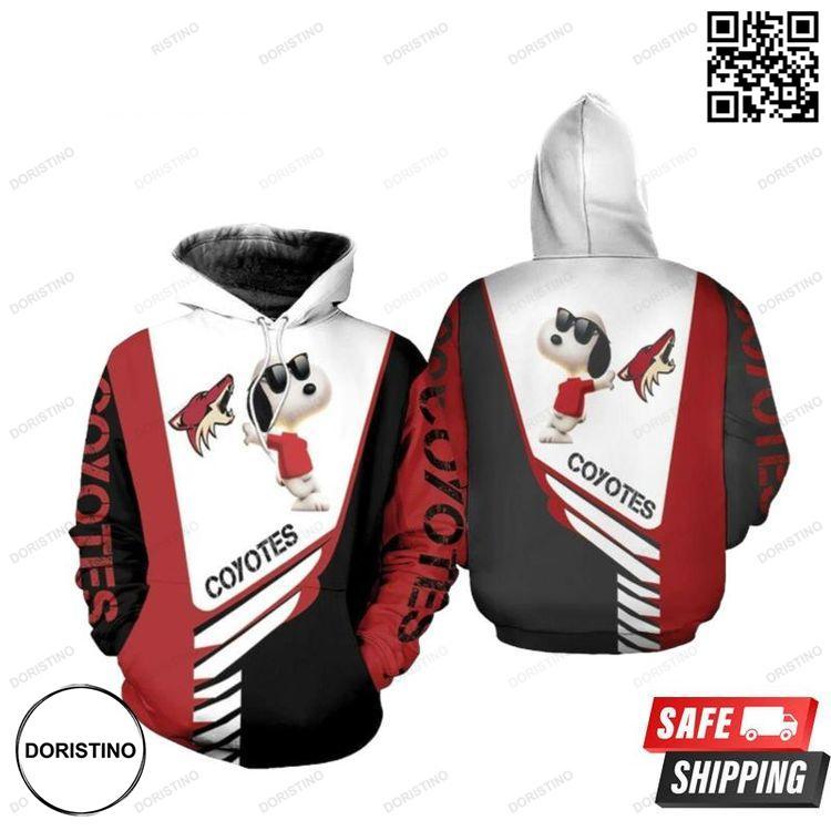 Arizona Coyotes Snoopy For Lover Awesome 3D Hoodie Arizona Coyotes Snoopy For Lover Awesome 3D Hoodie