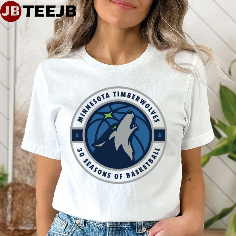 30th Anniversary Of The Legend Minnesota Timberwolves Unisex T-shirt 30th Anniversary Of The Legend Minnesota Timberwolves Unisex T-shirt