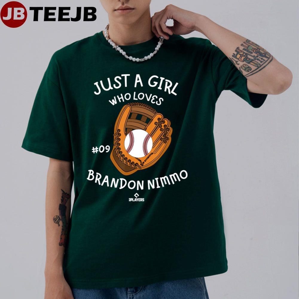 A Girl Who Loves Brandon Nimmo Baseball Player Unisex T-shirt A Girl Who Loves Brandon Nimmo Baseball Player Unisex T-shirt