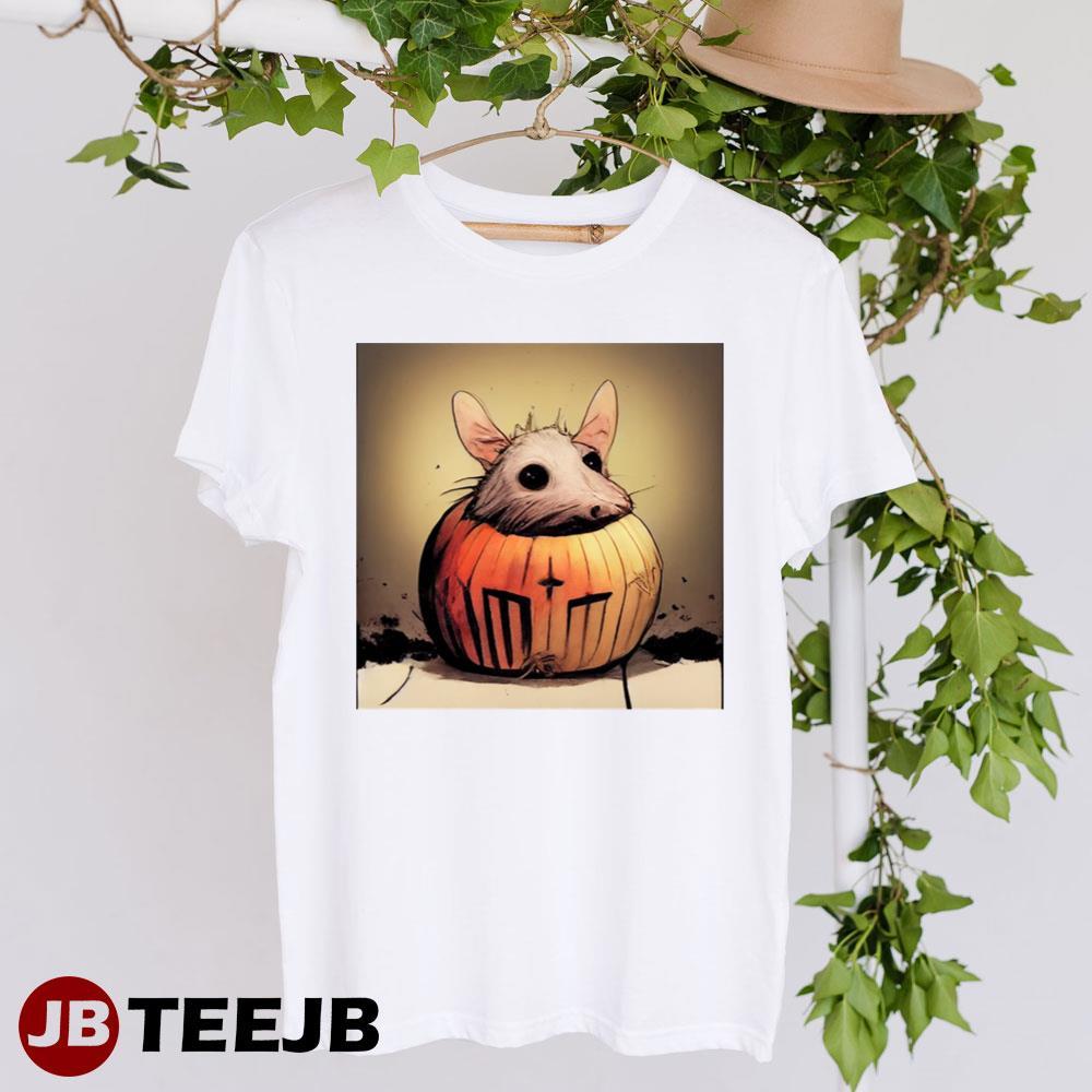 A Rat In A Pumpkin Halloween Unisex T-shirt
