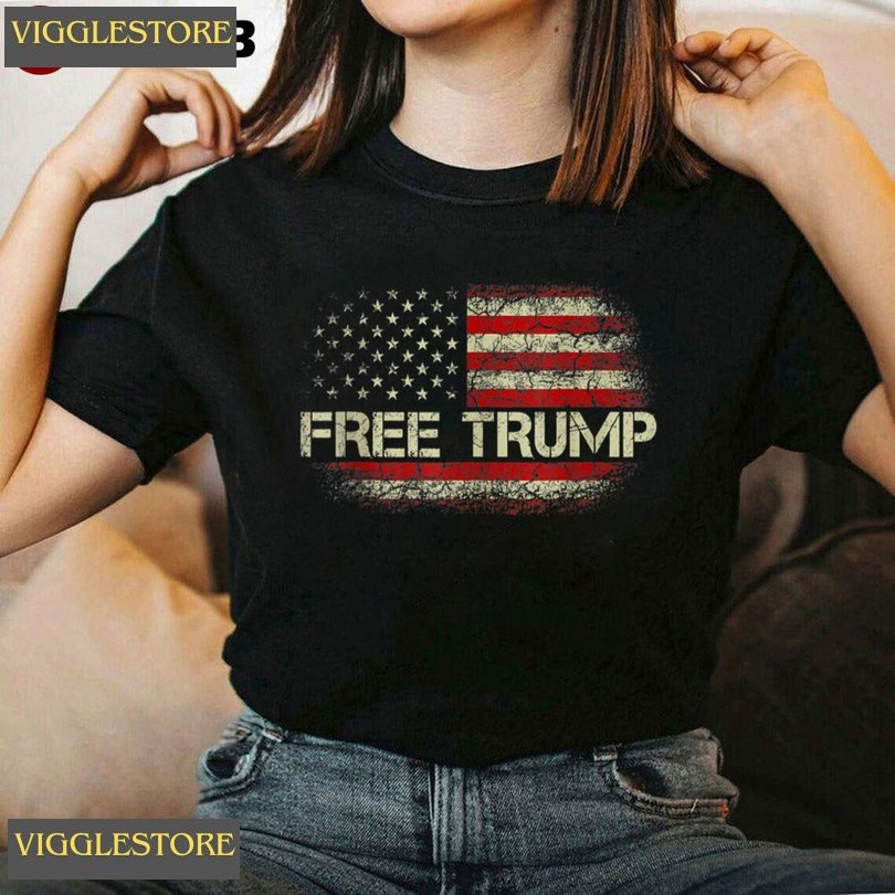 America Flag Free Donald Trump 2024 Unisex T-shirt