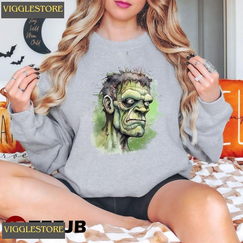 Angry Anime Frankenstein Halloween Unisex T-shirt Awesome Tshirt Angry Anime Frankenstein Halloween Unisex T-shirt Awesome Tshirt
