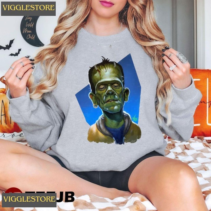 Angry Style Frankenstein Halloween Unisex T-shirt