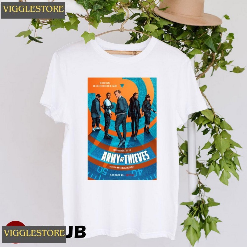 Army Of Thieves Matthias Schweighofer Nathalie Emmanuel Art Unisex T-shirt Army Of Thieves Matthias Schweighofer Nathalie Emmanuel Art Unisex T-shirt