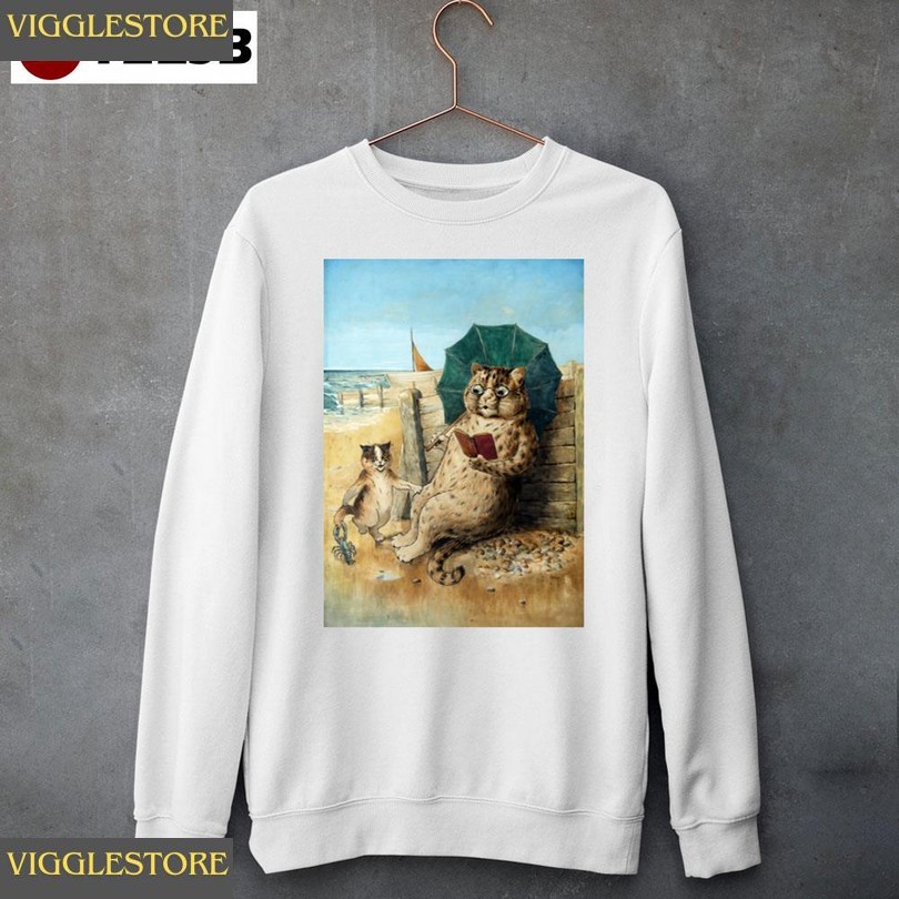 At The Beach Louis Wain Unisex Sweatshirt Awesome Tshirt