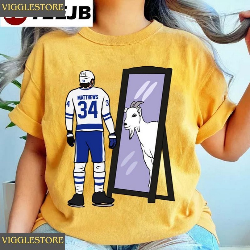 Auston Matthews Mirror Goat Toronto Maple Leafs Hockey Unisex T-shirt