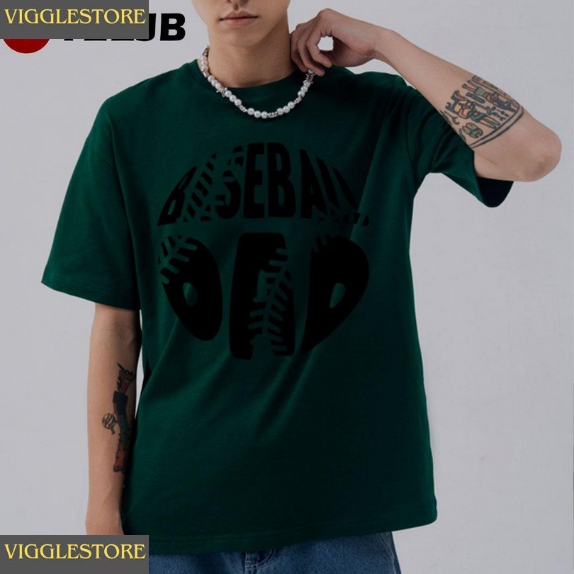 Baseball Dad Circle Unisex T-shirt